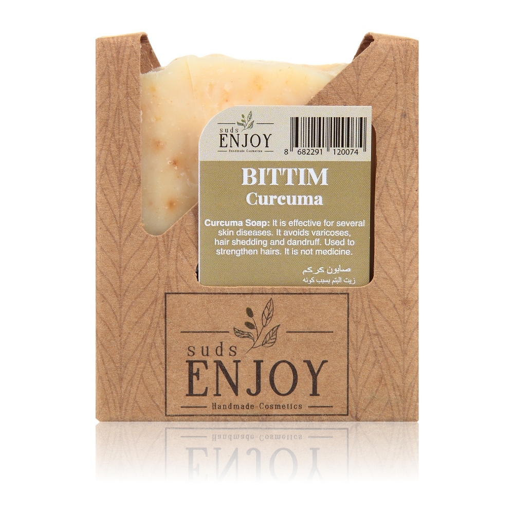 Natural Curcuma Handmade Face, Hair And Body Soap